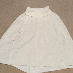 Turtleneck Knitted Poncho
